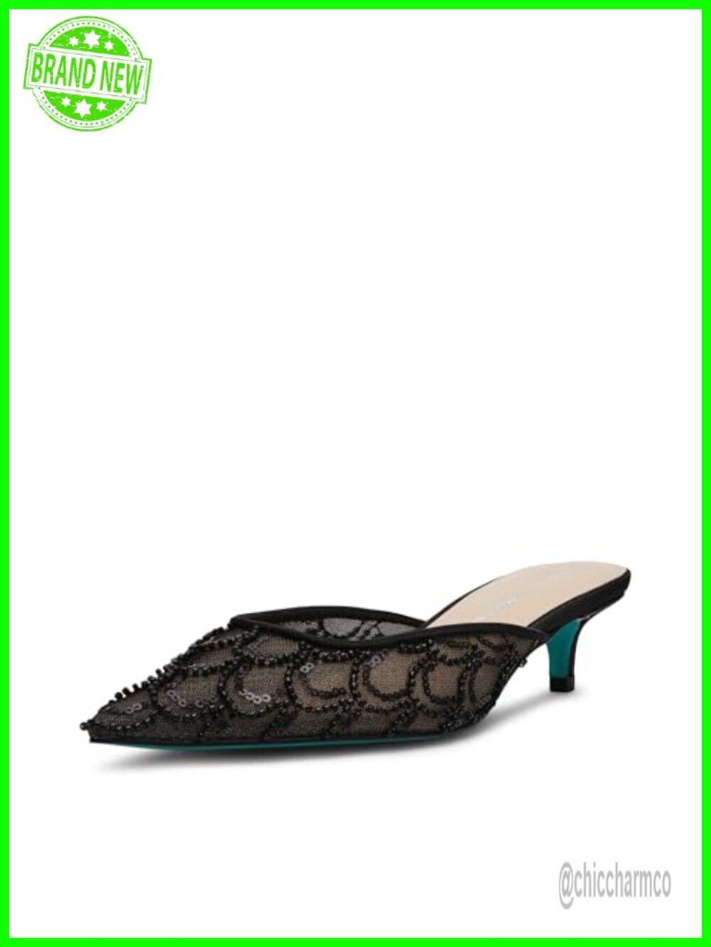 Betsey Johnson Ellis Pointed Toe Kitten Heel Pumps Evening Formal Shoes